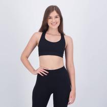 Top Selene Canelado Sem Costura Feminino Preto Top Selene Canelado Sem Costura Feminino Preto