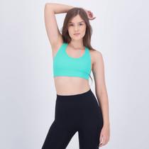 Top Selene Canelado Sem Costura Feminino Verde