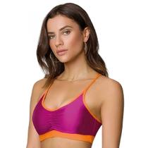 Top Selene com recorte e bojo 24602-001 - Magenta/Coral Top Selene com recorte e bojo 24602-001 - Magenta/Coral