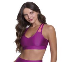 Top Selene com recorte e bojo fitness - 24612.001 - Pink Top Selene com recorte e bojo fitness - 24612.001 - Pink
