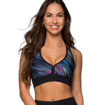 Top Selene Estampado Feminino - Azul Marinho Top Selene Estampado Feminino - Azul Marinho