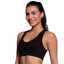 Top Selene Modelo Nadador com Sustentação Alta Sem Costura Ideal para Academia e Atividades Físicas