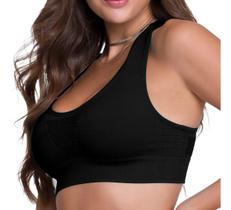 Top Selene Nadador Furadinho S/Costura Feminino Fitness 20962