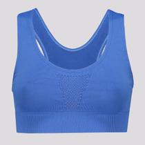 Top Selene Sem Costura Basic Feminino Azul