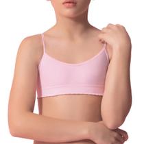 Top Selene Sem Costura Infantil - Rosa