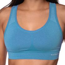 Top Selene Sem Costura Poliamida Macia Sem Bojo Reforçado Nadador Alta Sustentação Fitness Academia Corrida 20926