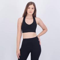 Top Selene Sem Costura Preto Top Selene Sem Costura Preto