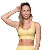 Top Selene Sport Sem Costura Fitness Com Alças Largas Sem Bojo Costas Nadadoras