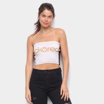 Top sem alça Ecko Estampado