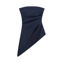 Top Sem Alças Vintage Feminino Com Corte Assimétrico, Moda De Verão Sexy Off-Shoulder Top Sem Alças Vintage Feminino Com Corte Assimétrico, Moda De Verão Sexy Off-Shoulder