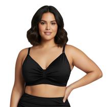 Top Sem Bojo Feminino Plus Size Reforçado Sustentação Alça Larga Ajustável Push Up Moda Praia Verão Top Sem Bojo Feminino Plus Size Reforçado Sustentação Alça Larga Ajustável Push Up Moda Praia Verão