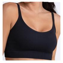 Top Sem Bojo Microfibra Sem Costura Power Loba 41018-001 Top Sem Bojo Microfibra Sem Costura Power Loba 41018-001