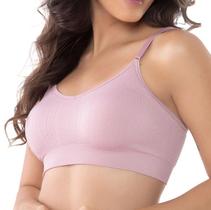 Top sem Costura Canelado Bojo Removível Delrio 4195