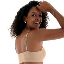 Top Sem Costura Zee Rucci Cor:Nude(C122)Tamanho:M