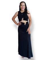 Top sem mangas com aplicacao