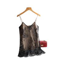 Top Sem Mangas De Seda Satin Com Alças Finas E Decote Em V, Tamanho plus Size, Sexy