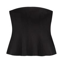 Top Sem Mangas Feminino Tipo Corset Verão 2025, Camisetas Com Babados, Regata Costas Nuas Em Branco,