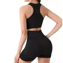 Top Short Conjunto Academia Fitness Levanta Bumbum Feminino - Dias Varejo