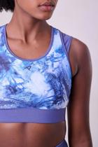 Top signature samba 2 em 1 dupla face azul escuro / estampa glacial Top signature samba 2 em 1 dupla face azul escuro / estampa glacial