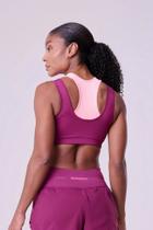 Top signature samba 2 em 1 dupla face bordo / coral fluor Top signature samba 2 em 1 dupla face bordo / coral fluor