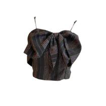 Top Stripe Metalic Preto Murau