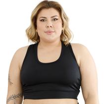 Top Suplex Confort S/bojo Básico Feminino Moda Esportiva Plus Size 3041A