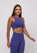 Top Suplex Poliamida Costura Azul Salvatore