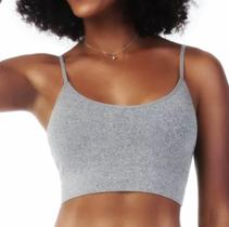 Top Sutiá C/ Bojo Removivel Alça fina Sem Costura Zee Rucci