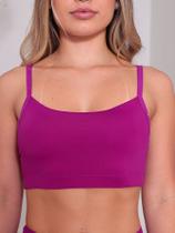Top Sutiã com Bojo Adulto Juvenil Leve Sustentação Confortável Tamanho:GGCor:Pink