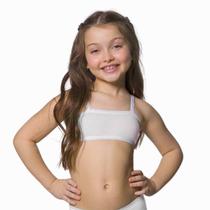 Top Sutiã Infantil Meninas Sem Bojo Algodão Selene 20655