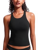Top Tankini CRZ YOGA Gola Alta com Costas Nadador Preto M Top Tankini CRZ YOGA Gola Alta com Costas Nadador Preto M