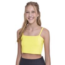 Top Teen Amofany Básico Em Viscolycra - AMARELO - M