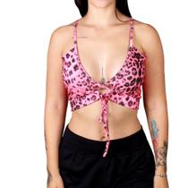 Top Tricats Onça Neon Vibes Top Tricats Onça Neon Vibes