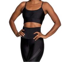 Top Trinys V Shape Jacquard - Preto