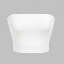 Top Tube Cropped Faixa sem alça Básico Feminino - Top Tube Cropped Faixa sem alça Básico Feminino -