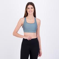 Top Under Armour Crossback Mid Bra Feminino Cinza
