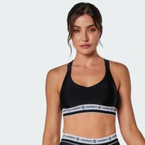 Top Vestem Media Sustentacao Bounce - feminino - preto