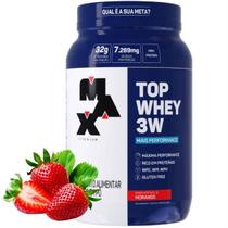 Top Whey 3 W Max Titanium 900g 3x Proteínas Wpi Wpc Wph