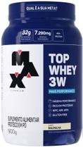 Top Whey 3W 900g Sabor Baunilha - Whey Protein Concentrado Isolado Hidrolisado - Max Titanium