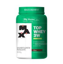 Top Whey 3W (900g) - Sabor: Mais Natural - Cacau - Max Titanium