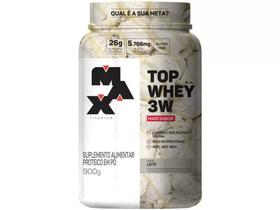 Top Whey 3w Mais sabor 900G Max Titanium