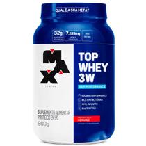 Top Whey 3W + Performance 900G Morango - Max Titanium Top Whey 3W + Performance 900G Morango - Max Titanium