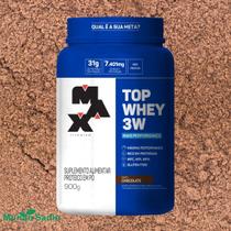 Top whey 3w + performance chocolate 900g - max titanium