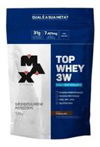 Top Whey 3W Performance Max Titanium 1,800Kg Refil sabor chocolate