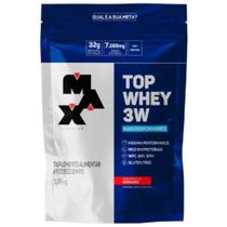 Top Whey 3W Performance Max Titanium sabor morango 1,800Kg Refil