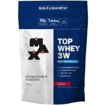 Top Whey 3W + Performance Morango 1,8Kg - Max Titanium