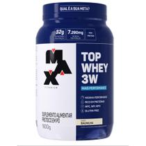 Top whey 3w + performance pote 900g baunilha - max titanium