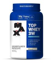 Top Whey 3w Pote Sabor Baunilha 900G Max Titanium