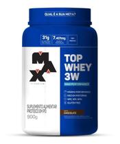 Top Whey 3w Pote Sabor Chocolate 900G Max Titanium