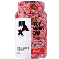 Top whey 3w + sabor 900g - max titanium